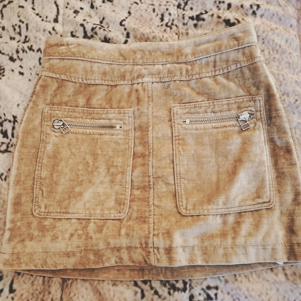 Free People, size4, brushed wheat Mini skirt